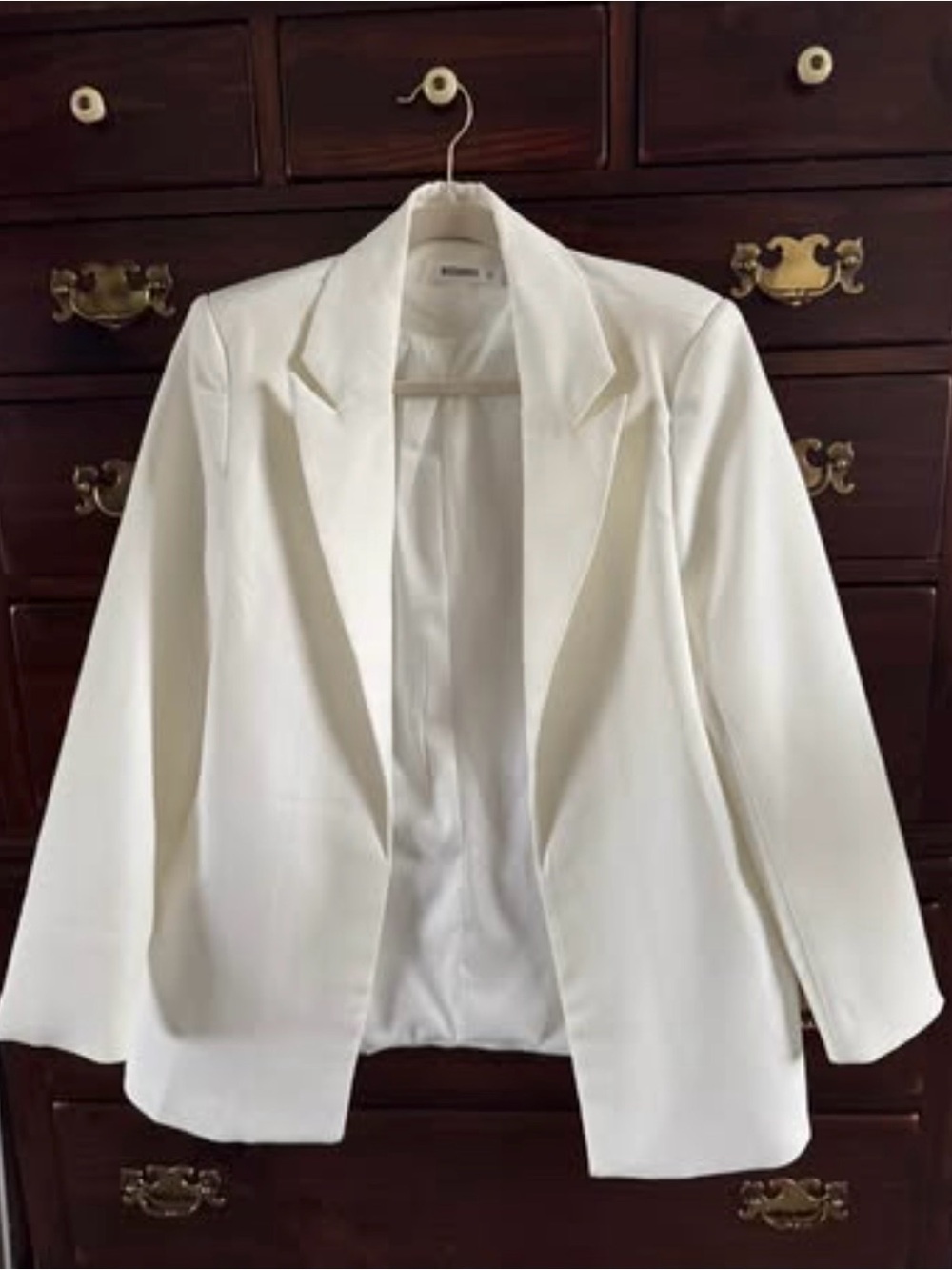 Missguided White Open-Front Tailored Blazer Jacket